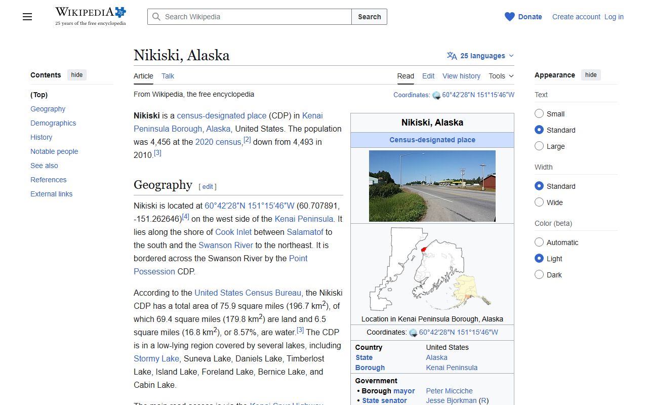 Nikiski Alaska inmate population community overview