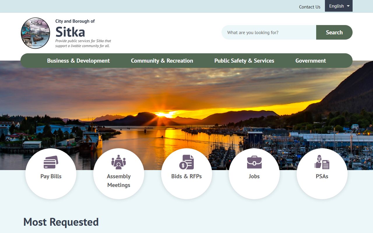 Sitka City and Borough inmate population official website resource